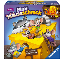 Bild zu Ravensburger Kinderspiele 24562 – Max Mäuseschreck – Würfel-Laufspiel für 2 bis 4 Spieler ab 4 Jahren für 16,99€