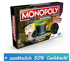 Bild zu Hasbro – Monopoly – Voice Banking Gesellschaftsspiel deutsch mit Sprachsteuerung für 29,95€ + 50% Cashback zurück