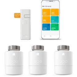 Bild zu tado° Starter Kit mit 3 Smarten Heizkörper-Thermostaten V3+ für 164,89€ (VG: 239,95€)