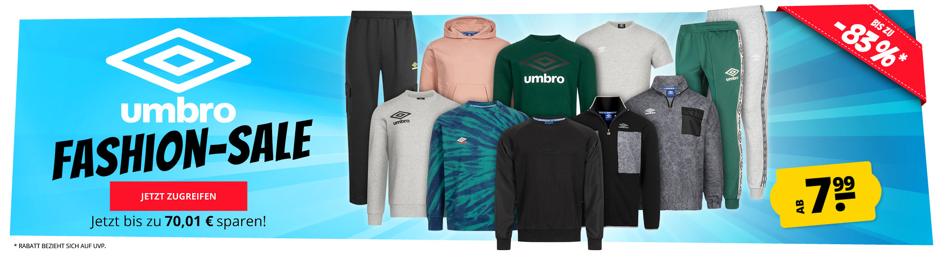 Bild zu Sportspar: Bis zu 83% Rabatt auf verschiedene Umbro Artikel im Fashion Sale