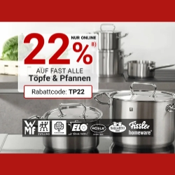 Bild zu [nur heute] Zurbrüggen: 22% Rabatt auf fast Alle Töpfe und Pfannen