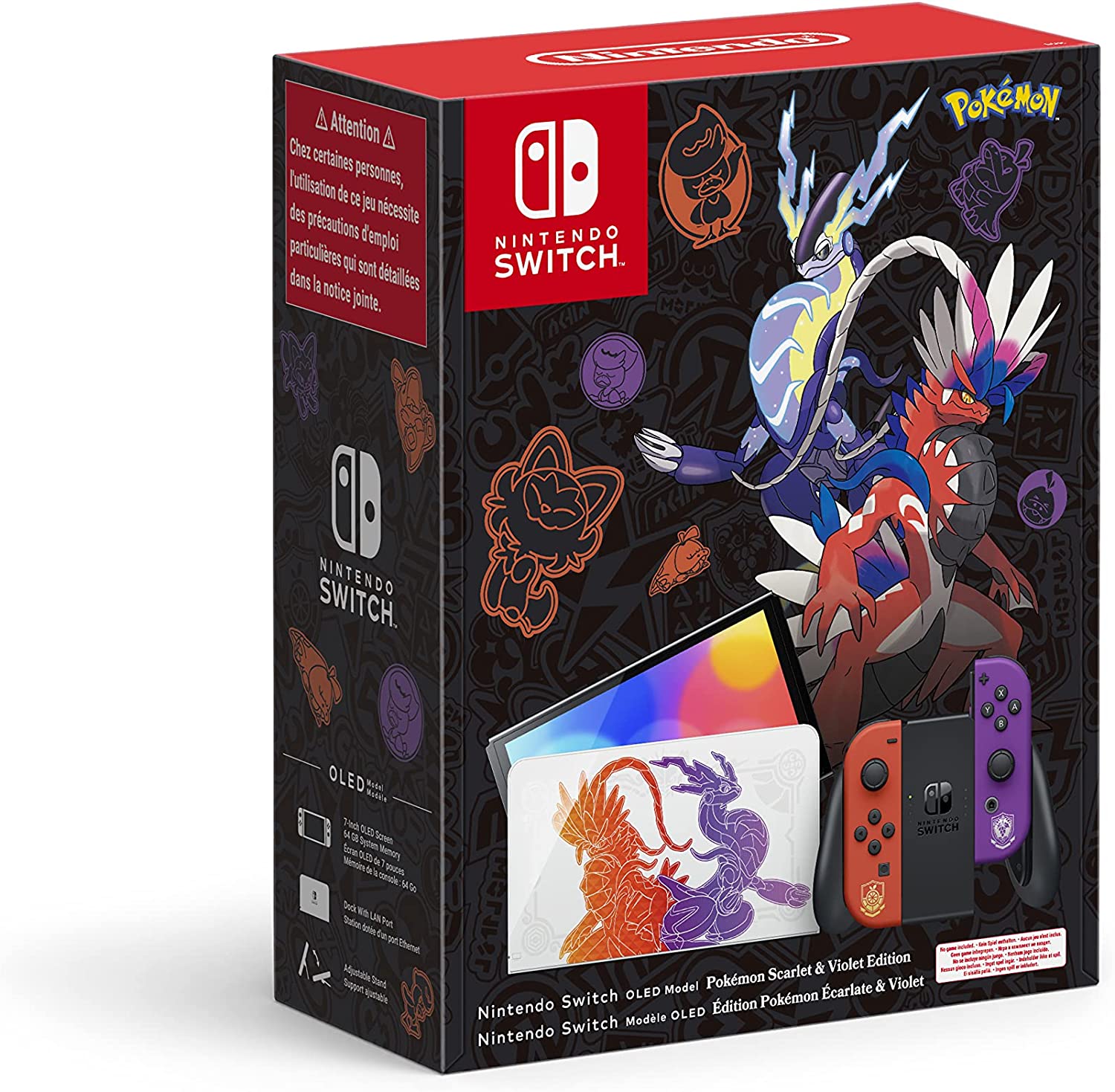 Bild zu Nintendo OLED Switch Pokémon: Karmesin & Purpur-Edition für 332,66€ (Vergleich: 369€)