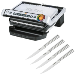 Bild zu Tefal OptiGrill GC705D inkl. Steakmesser-Set für 134,90€ (VG: 179,99€)