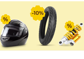 Bild zu eBay: 10% Rabatt auf ausgewählte Motorradteile & Zubehör