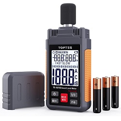 Bild zu Schallpegelmessgerät TopTes TS-501B mit 2,24 Zoll LCD-Bildschirm und Hintergrundbeleuchtung für 23,99€