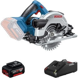 Bild zu Bosch Professional 18V System Akku-Handkreissäge GKS 18V-57 (inkl. 5 Ah Akku, Schnellladegerät, 1x Sägeblatt) für 159,99€ (VG: 217,74€)