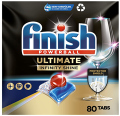 Bild zu Finish Ultimate Infinity Shine Spülmaschinentabs – Sparpack mit 80 Tabs für 12,34€ dank 35% Rabatt