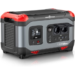 Bild zu ROCKPALS LiFePO4 tragbare Powerstation 1300W, 1254.4Wh/392,000mAh für 599€