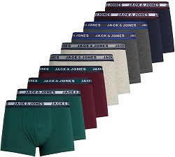 Bild zu 10er Pack Jack & Jones Herren Boxershorts für 36,99€ (Vergleich: 49,75€)