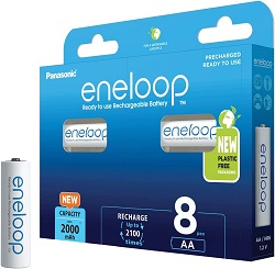 Bild zu 8er Pack Panasonic Eneloop Ready-to-Use Ni-MH AA (2.000 mAh) für 19,99€ (Vergleich: 27,99€)