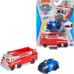 Bild zu Paw Patrol True Metal Team Fahrzeuge Feuerwehrwagen und Chase im Polizeiauto für 4,99€ (Vergleich: 12,97€)