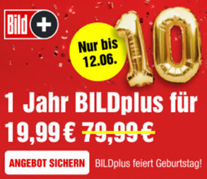 Bild zu BildPlus Jahresabo (12 Monate) für 19,99€ anstatt 79,99€