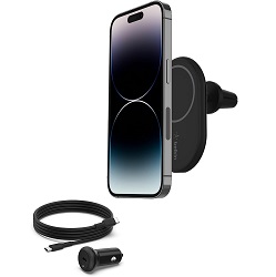 Bild zu [PrimeDay] Drahtloser magnetischer Kfz-Telefon-Halter Belkin BoostCharge für 26,99€ (Vergleich: 31,03€)