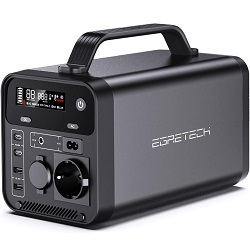 Bild zu 600 Watt Tragbare Powerstation EGRETECH Sonic (500Wh, 1.200 Watt Spitzenleistung) für 263,10€