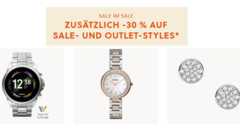 Bild zu [Top] Fossil: 30% Rabatt zusätzlich auf Sale – und Outlet-Artikel + 25% Extra dank Gutscheincode