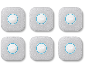 Bild zu 6er Pack Google Nest Protect – Protect Rauch- und Kohlenmonoxidmelder, 2. Generation für 599,95€