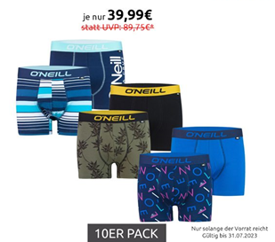 Bild zu 10 x O’Neill Boxershorts für 39,99€