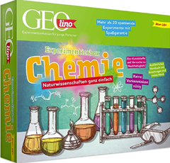 Bild zu FRANZIS 67128 – GEOlino Experimentierbox Chemie, Experimentierkasten inkl. Laborausrüstung für 19,99€ (VG: 34,99€)