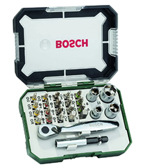 Bild zu Bosch 26tlg. Schrauberbit und Ratschen-Set (PH-, PZ-, Hex-, T-, S-Bit, Zubehör Bohrschrauber und Schraubendreher) für 11,39€