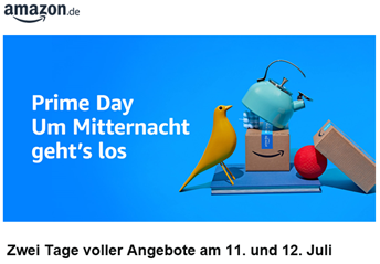 Bild zu ab Mitternacht: Amazon Prime Day mit exklusiven Angeboten nur für Prime Kunden