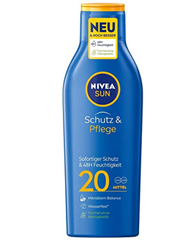 Bild zu NIVEA SUN Schutz & Pflege Sonnenmilch LSF 20 (250 ml) für 5,59€