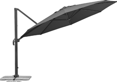 Bild zu Schneider Sonnenschirm Rhodos Grande, anthrazit, 400 cm anthrazit, 789-15, Gestell Aluminium, Bespannung Polyester, 25.5 kg für 311,99€