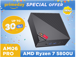 Bild zu AM06 Pro Mini PC, AMD Ryzen 7 5800U (8C/16T, bis zu 4.4Ghz),16GB DDR4, 512GB NVME SSD usw.) für 379€