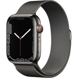 Bild zu 45mm Smartwatch Apple Watch Series 7 GPS+Cellular (Edelstahl, Milanaise Armband) für 569,90€ (Vergleich: 634,90€)