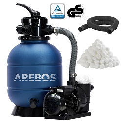 Bild zu 400 Watt Arebos Sandfilteranlage mit Pumpe für 119,90€ (Vergleich: 144,90€)