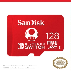 Bild zu SanDisk microSDXC UHS-I Speicherkarte Nintendo Switch Edition, 128GB für 13,99€ (VG: 16,91€)