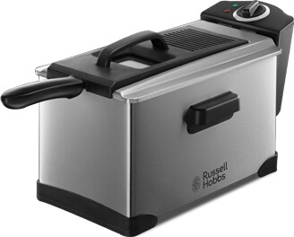 Bild zu Russell Hobbs 19773-56 Fritteuse (Edelstahl, 3,2l, 130-190°C, 1800W) für 29,99€ (VG: 39,39€)