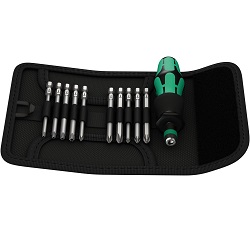 Bild zu 11-teiliges Werkzeug-Set Wera Kraftform Kompakt 41 für 26,58€ (Vergleich: 32,08€)