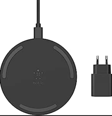 Bild zu Belkin Boost Charge drahtloses Ladegerät, 15 W (Qi-zertifiziertes drahtloses Ladegerät) für 21,99€ (VG: 29,32€)