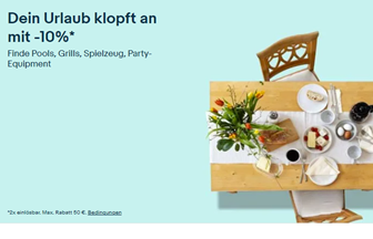 Bild zu eBay: 10% für dein Sommerfest