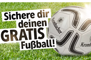 Bild zu Krombacher Produkt kaufen und gratis Fußball sichern