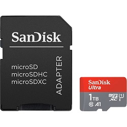 Bild zu 1 TB SanDisk Ultra A1 microSDXC Speicherkarte (2022) für 89,90€ (Vergleich: 101,38€)