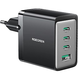 Bild zu Rocoren GaN USB-C Ladegerät Dual 67 Watt für 19,94€