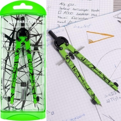 Bild zu Eberhard Faber – Schnellverstellzirkel im Etui, neon grün für 3,99€ (VG: 9,94€)