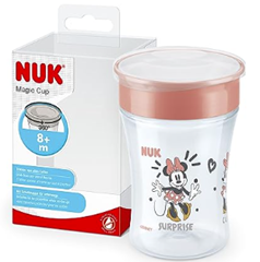 Bild zu NUK Magic Cup Trinklernbecher | 8+ Monate | 230 ml | auslaufsicherer 360°-Trinkrand | BPA-frei | Disney Minnie Maus | rot für 6,99€