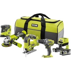 Bild zu 18V Ryobi ONE+ Akku Combo-Set R18CK4B-252S für 247,89€ (Vergleich: 355€)