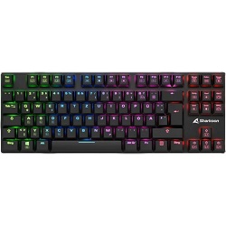 Bild zu Gaming Tastatur Sharkoon PureWriter TKL RGB für 46,98€ (Vergleich: 61,37€)