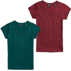 Bild zu G-STAR RAW Damen Eyben Slim Top Over Dyed, Grün (Gr.: S – XXL) für 12,54€ oder Rot für 13,04€ (VG: 18,04€)