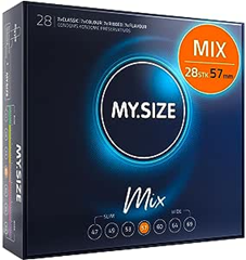 Bild zu My.Size Mix Kondome Größe 4, 57 mm, Großpackung, Inhalt 28 Stück für 11,66€