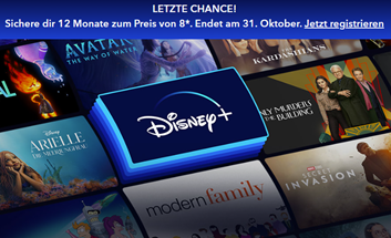 Bild zu Disney+: 12 Monate zum Preis von 8. (95,92€ statt 143,88€ = 7,99€/Monat)