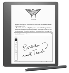 Bild zu Kindle Scribe (16 GB) mit Paperwhite-Bildschirm (10,2 Zoll, 300 ppi) und Standard-Eingabestift für 239,99€ (Vergleich: 324,99€)