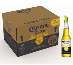 Bild zu Corona Extra Premium Lager Flaschenbier, MEHRWEG im Karton, Internationales Lager Bier, 20er Karton (20 x 0.355 l) für 16,74€