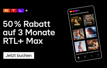 Bild zu 3 Monate RTL+ Max für 14,99€ (oder normales Abo für 9,99€ für 3 Monate)