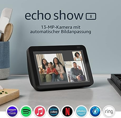 Bild zu Echo Show 8 (2. Generation, 2021) | HD-Smart Display mit Alexa und 13-MP-Kamera | Anthrazit für 69,99€