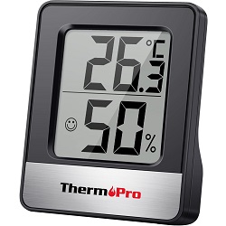 Bild zu ThermoPro TP49B Digitales Mini Thermo-Hygrometer für 7,25€ (Vergleich: 12,96€)