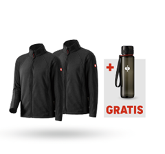 Bild zu 2x Engelbert Strauss Microfleece Jacke dryplexx micro + Trinkflasche ab 56,88€